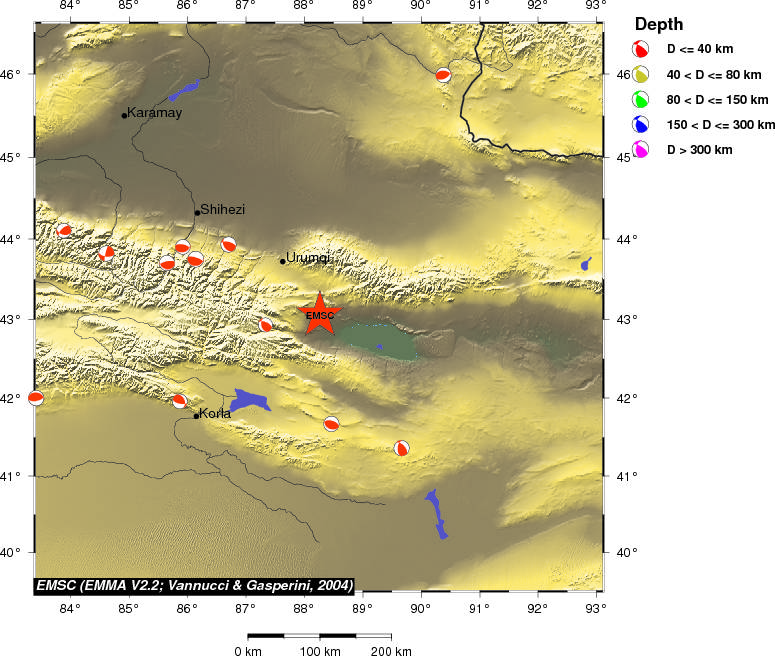 Regional moment Tensor