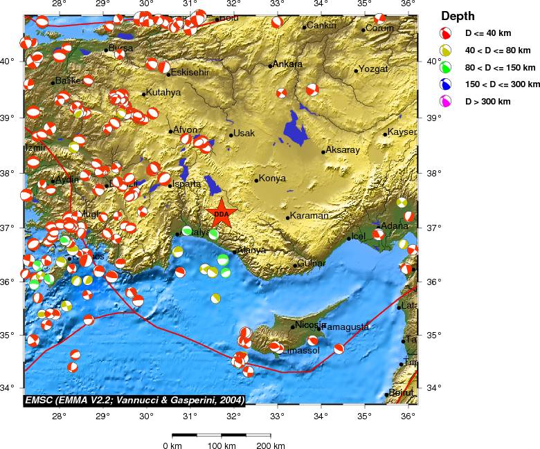 Regional moment Tensor