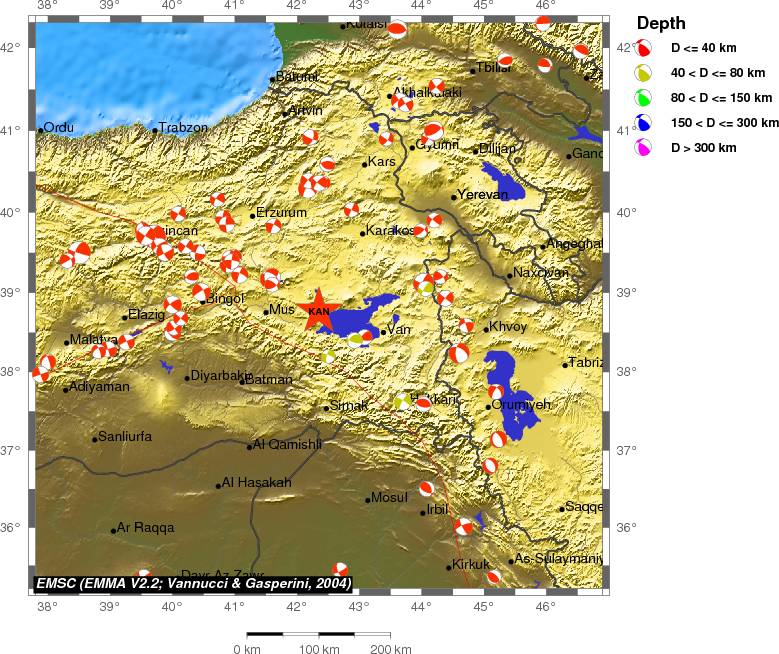 Regional moment Tensor
