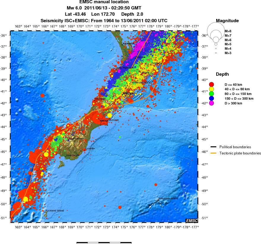 wide historical seismicity