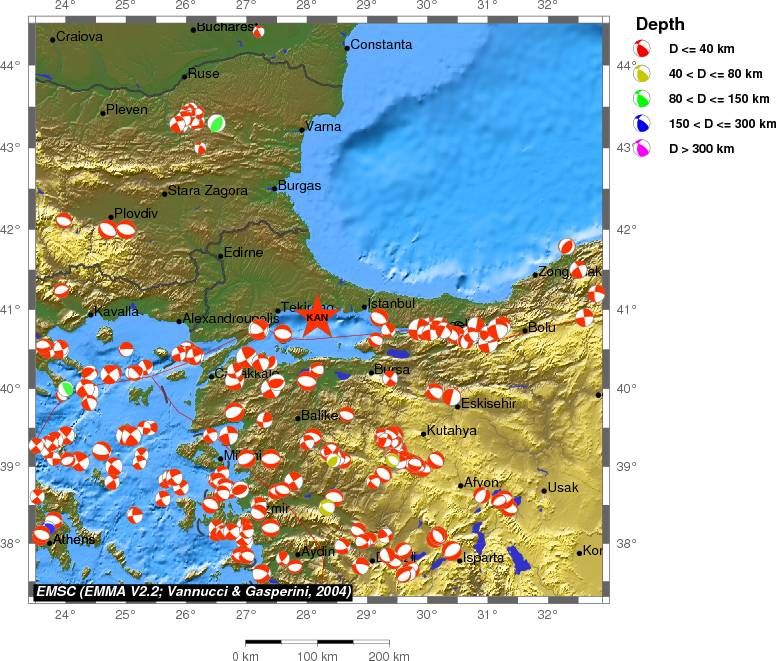 Regional moment Tensor