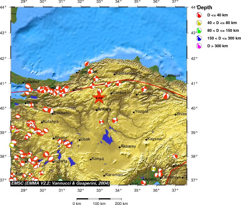 Regional moment Tensor