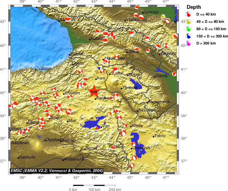 Regional moment Tensor