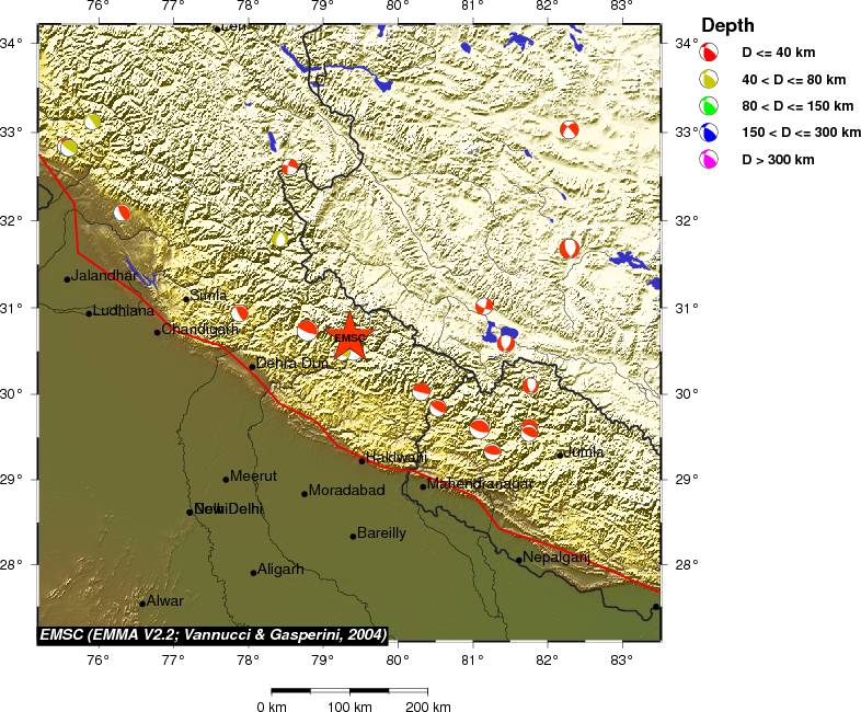 Regional moment Tensor