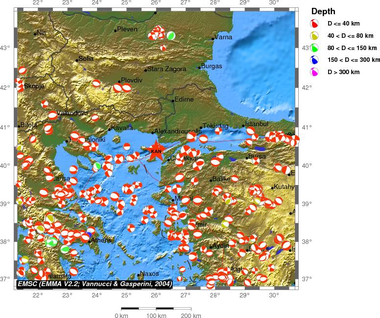Regional moment Tensor