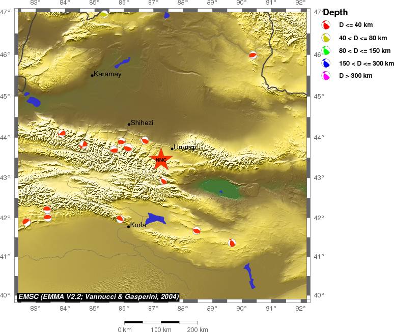Regional moment Tensor