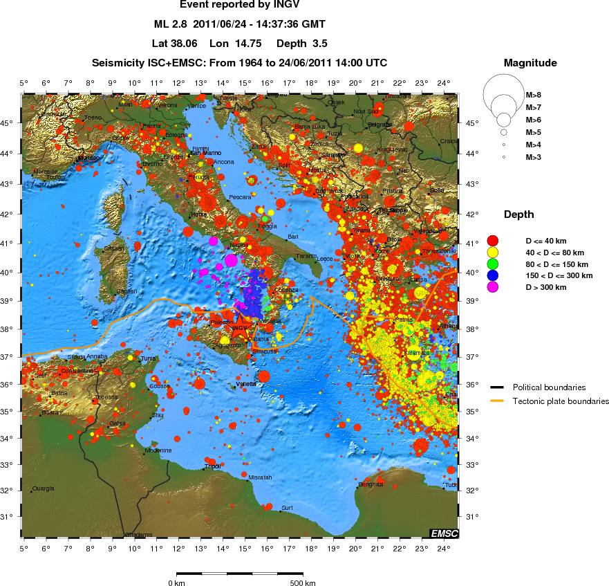 wide historical seismicity