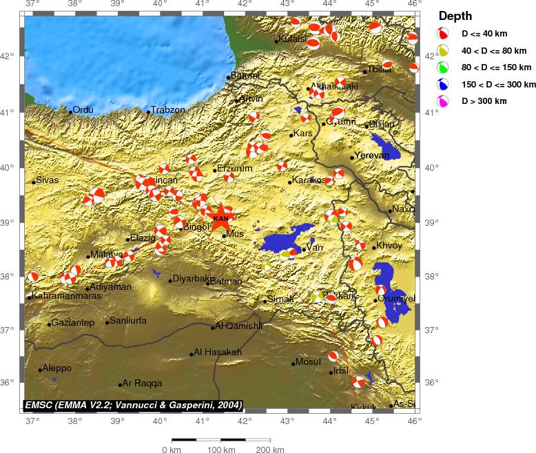 Regional moment Tensor