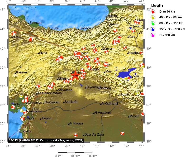 Regional moment Tensor