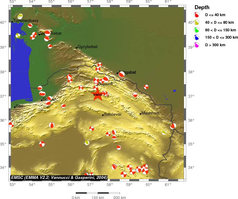 Regional moment Tensor