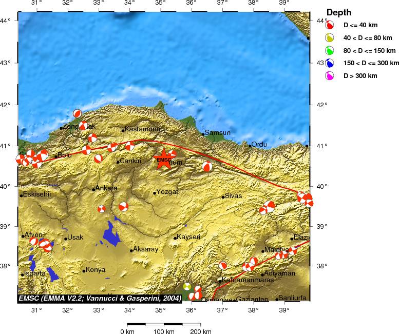 Regional moment Tensor
