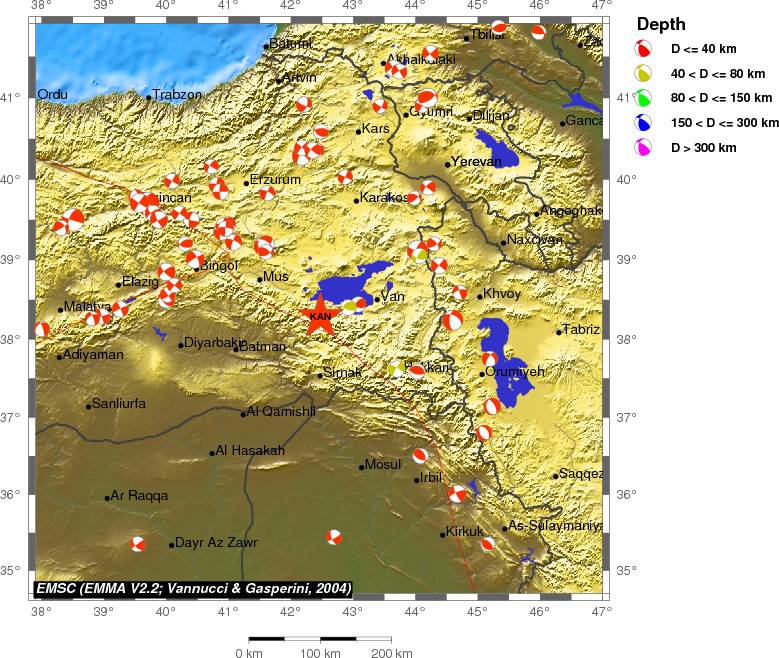 Regional moment Tensor