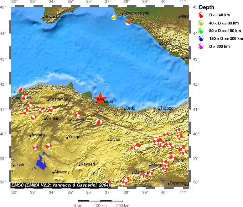 Regional moment Tensor