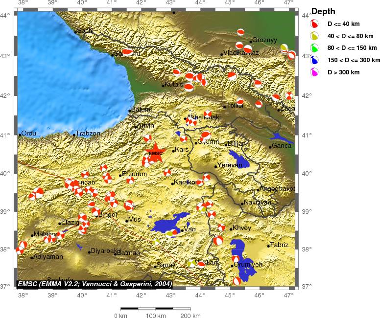 Regional moment Tensor