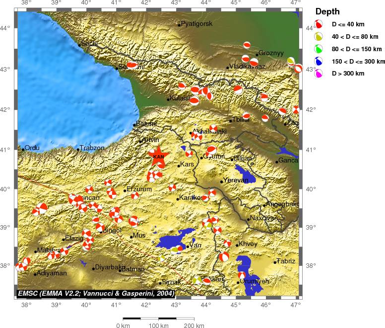 Regional moment Tensor