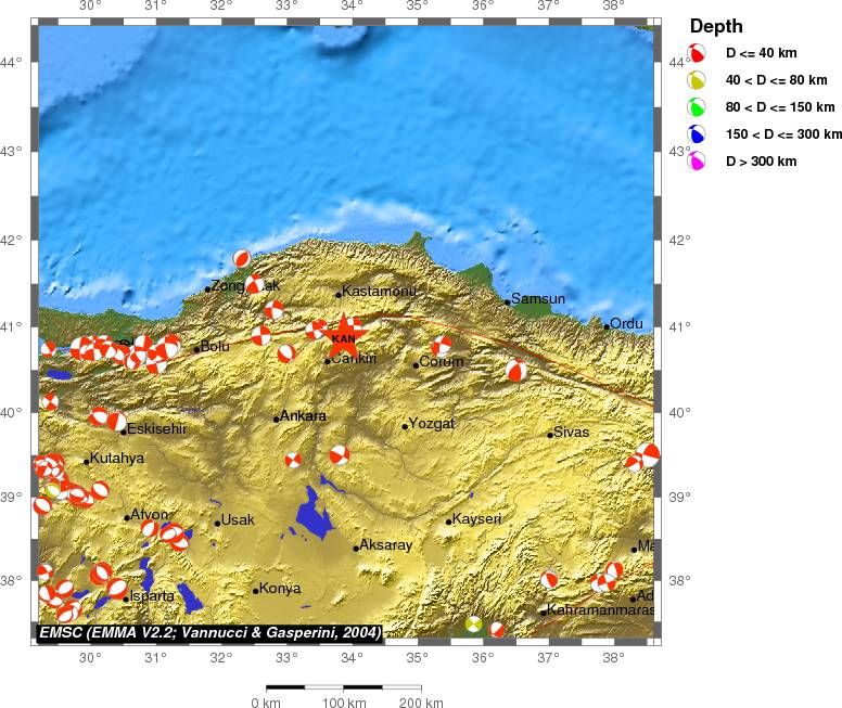 Regional moment Tensor