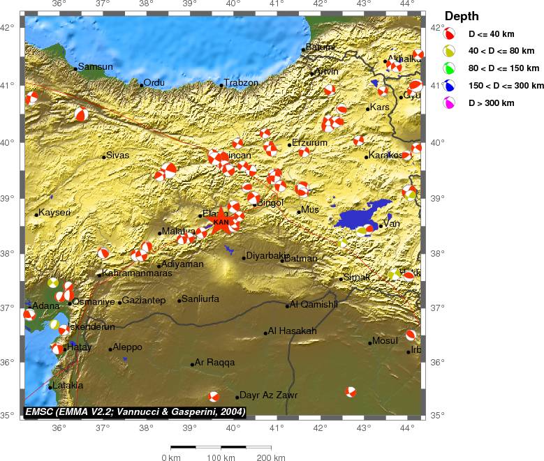 Regional moment Tensor