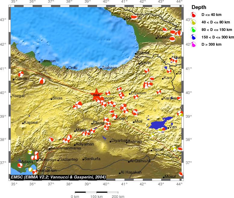 Regional moment Tensor
