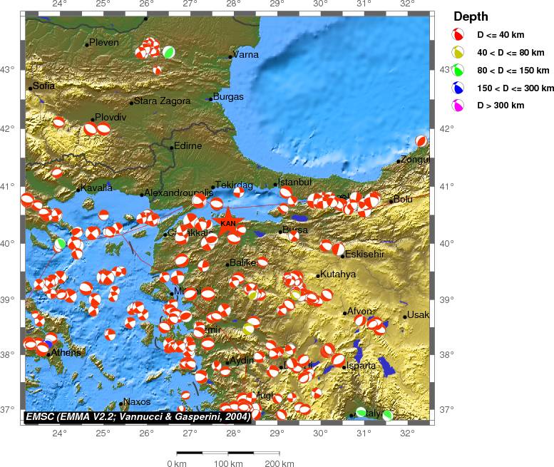 Regional moment Tensor