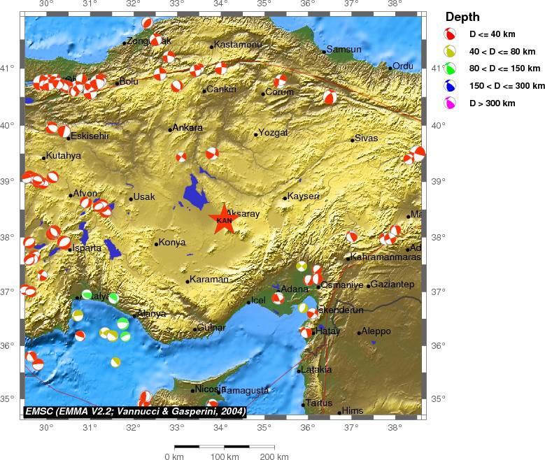 Regional moment Tensor
