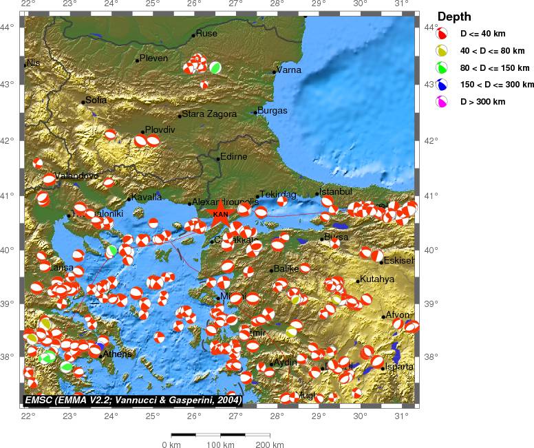 Regional moment Tensor