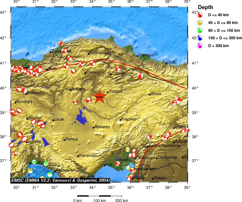 Regional moment Tensor