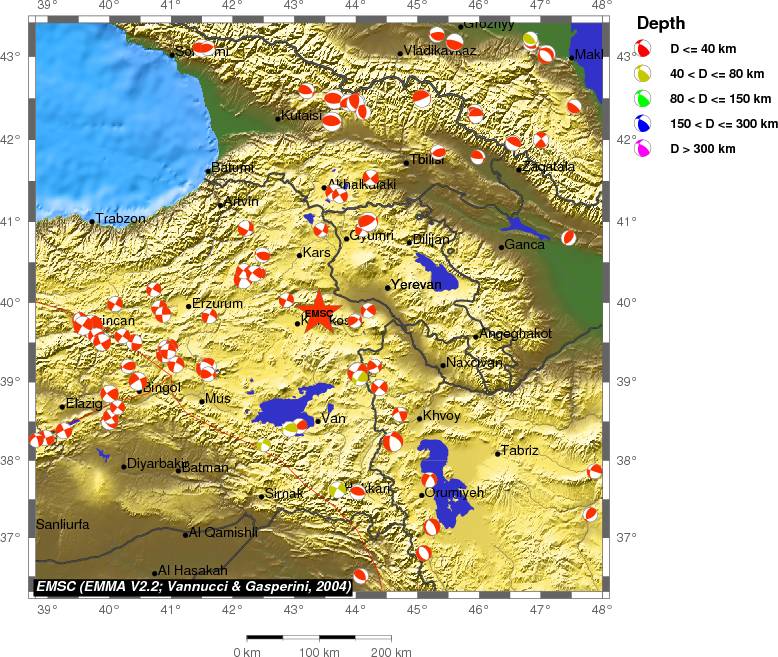 Regional moment Tensor