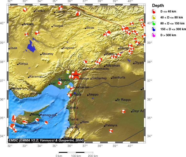Regional moment Tensor