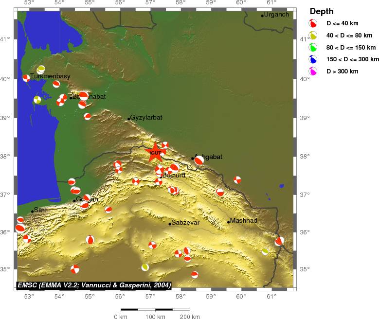 Regional moment Tensor