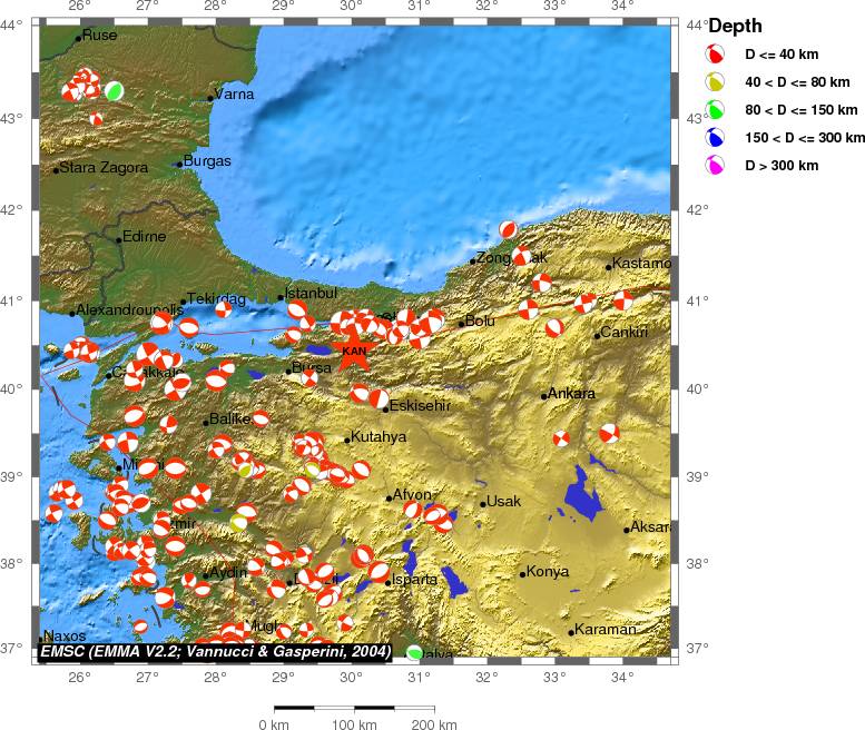 Regional moment Tensor