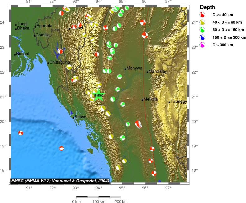 Regional moment Tensor