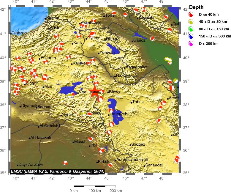 Regional moment Tensor