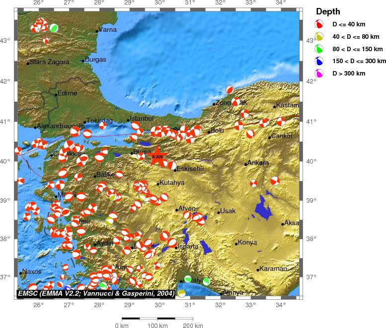 Regional moment Tensor