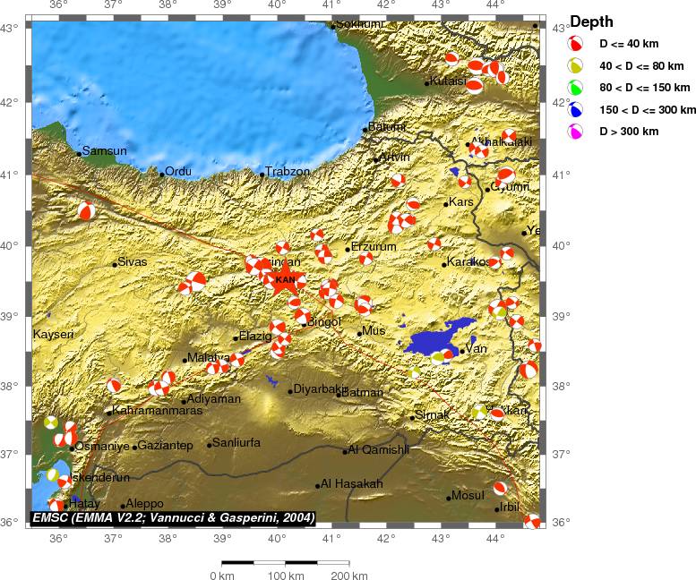 Regional moment Tensor