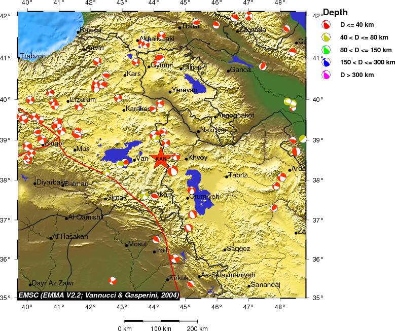 Regional moment Tensor