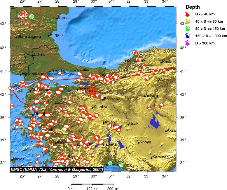 Regional moment Tensor