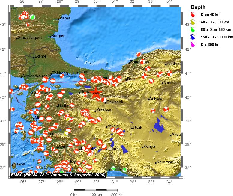 Regional moment Tensor