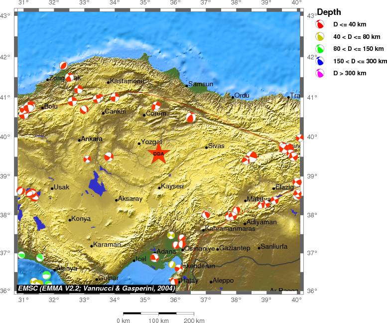 Regional moment Tensor