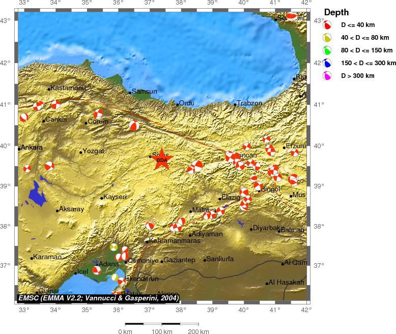 Regional moment Tensor