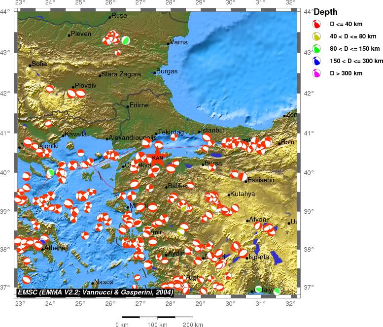 Regional moment Tensor
