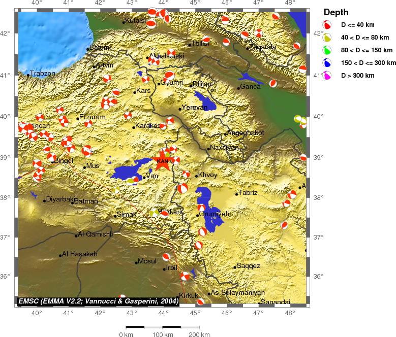 Regional moment Tensor
