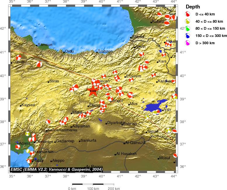 Regional moment Tensor