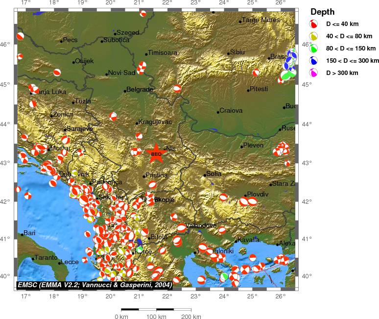Regional moment Tensor