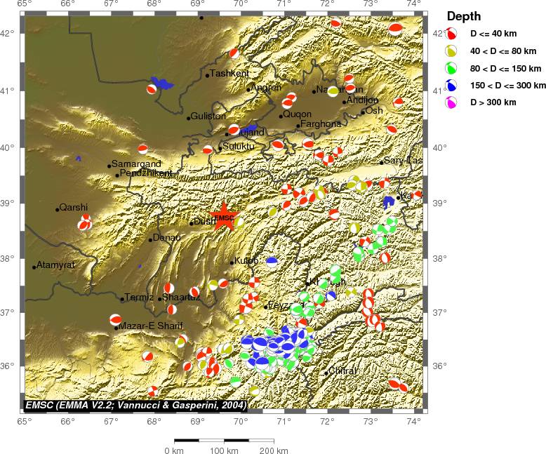 Regional moment Tensor