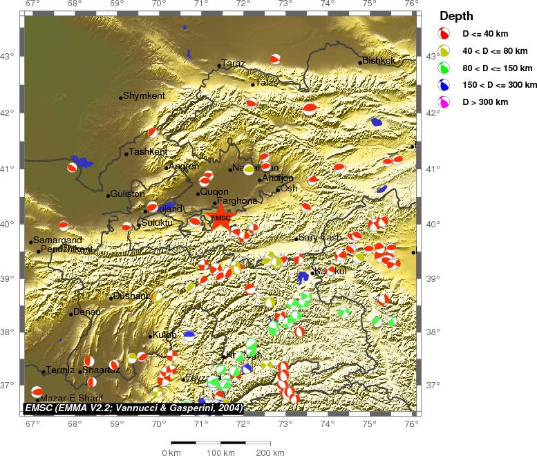 Regional moment Tensor