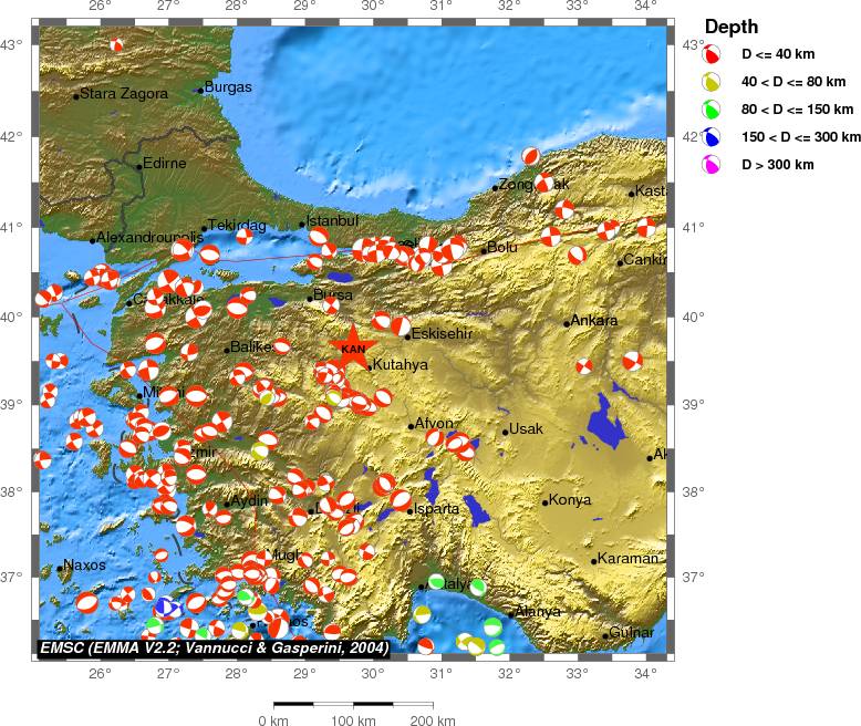 Regional moment Tensor