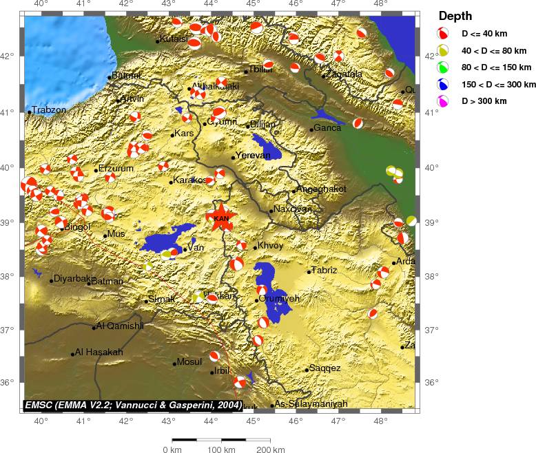 Regional moment Tensor