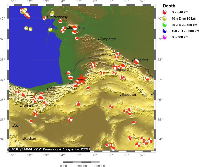 Regional moment Tensor