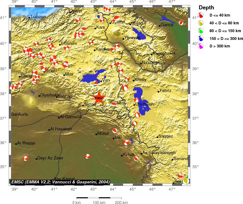 Regional moment Tensor