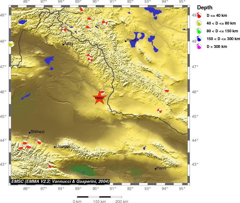 Regional moment Tensor